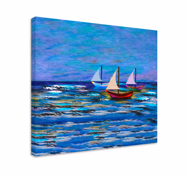 Regata, abstraktní, nautical, canvas tisk - TenStickers