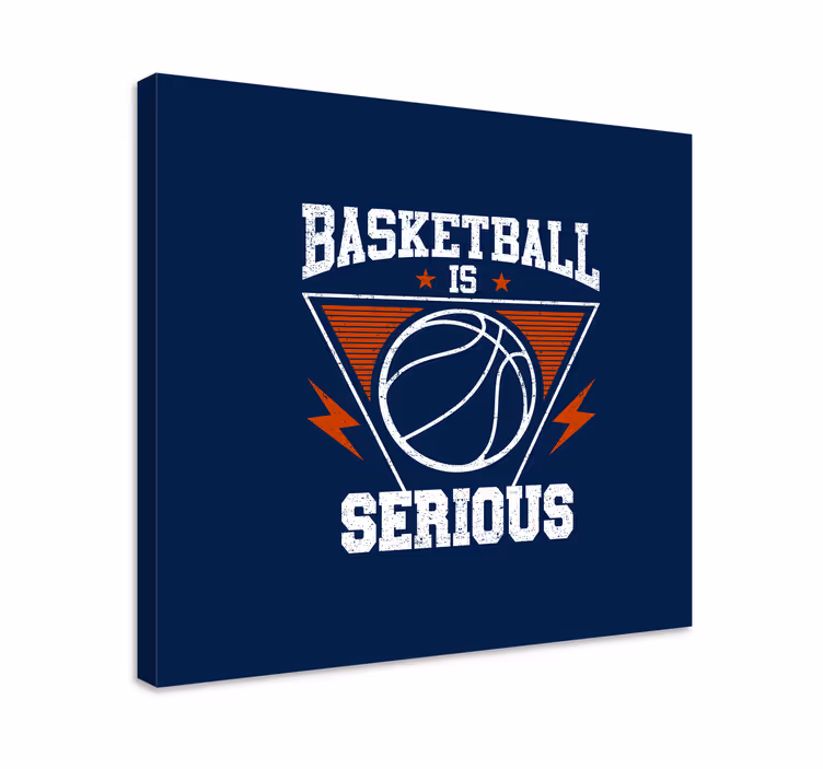 Obraza sport basketbal je vážná záležitost - TenStickers