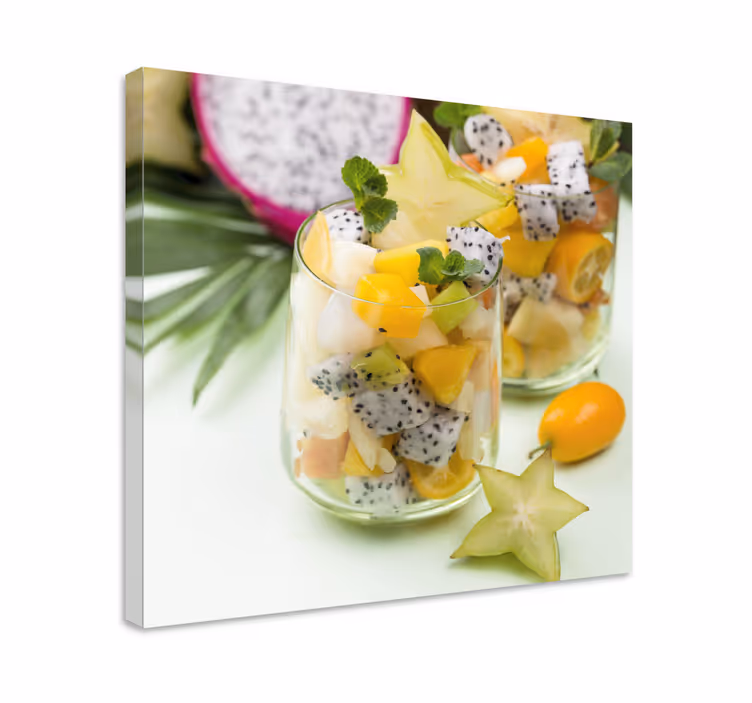 Mango a zelené brýle ovocné obraz - TenStickers