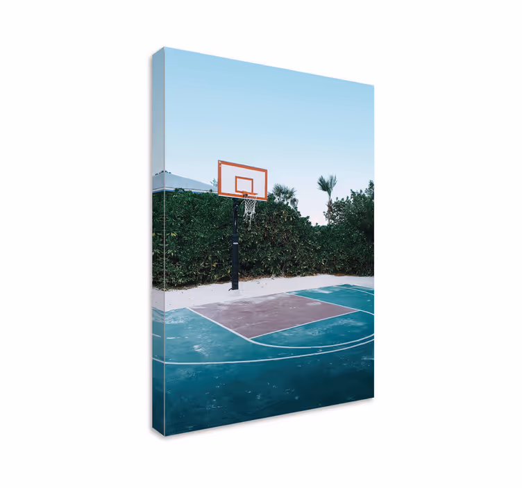 Jednoduché obrazy na plátně pro domácí basketbalové hřiště - TenStickers
