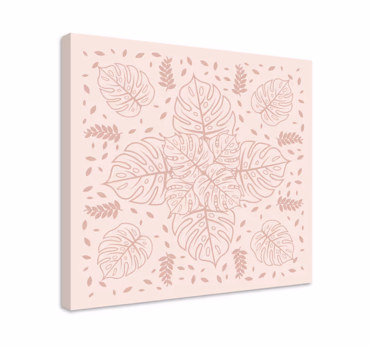Botanický vzor monstera Obraz rostlin - TenStickers