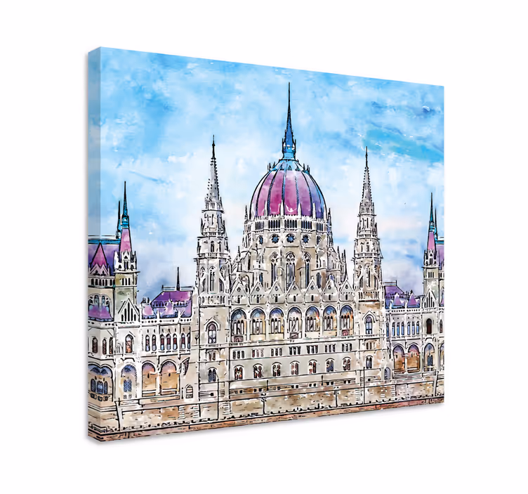 Obraza města a země budapešťský parlament - TenStickers