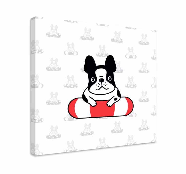 Obraz na plátně francouzský buldoček - TenStickers