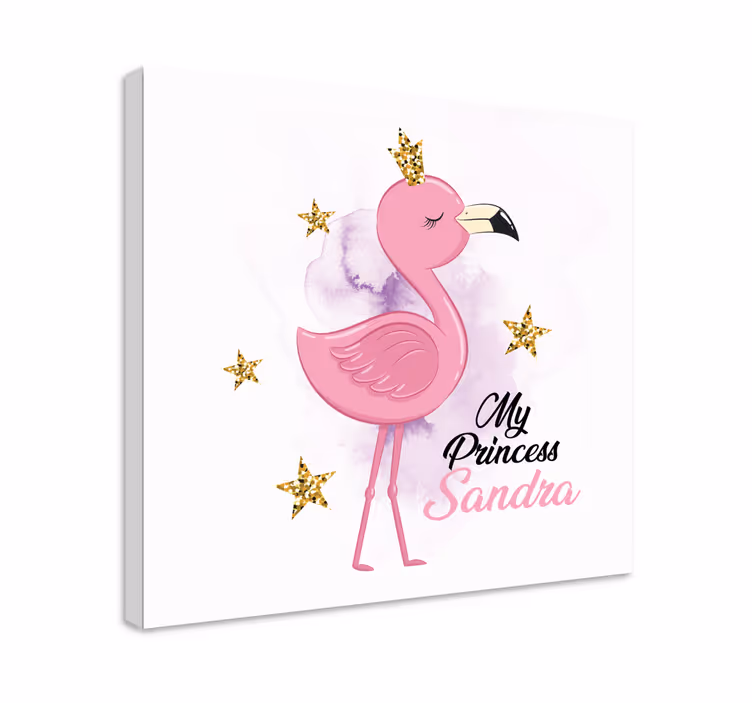 Moje princezna plameňák se jménem Obraza zvířat - TenStickers