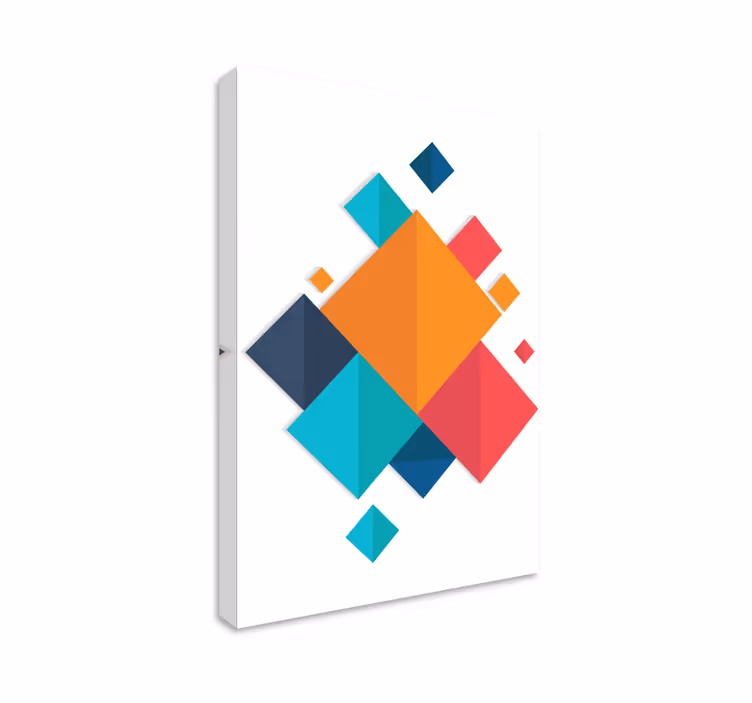 živé tvary Geometrická obraza - TenStickers