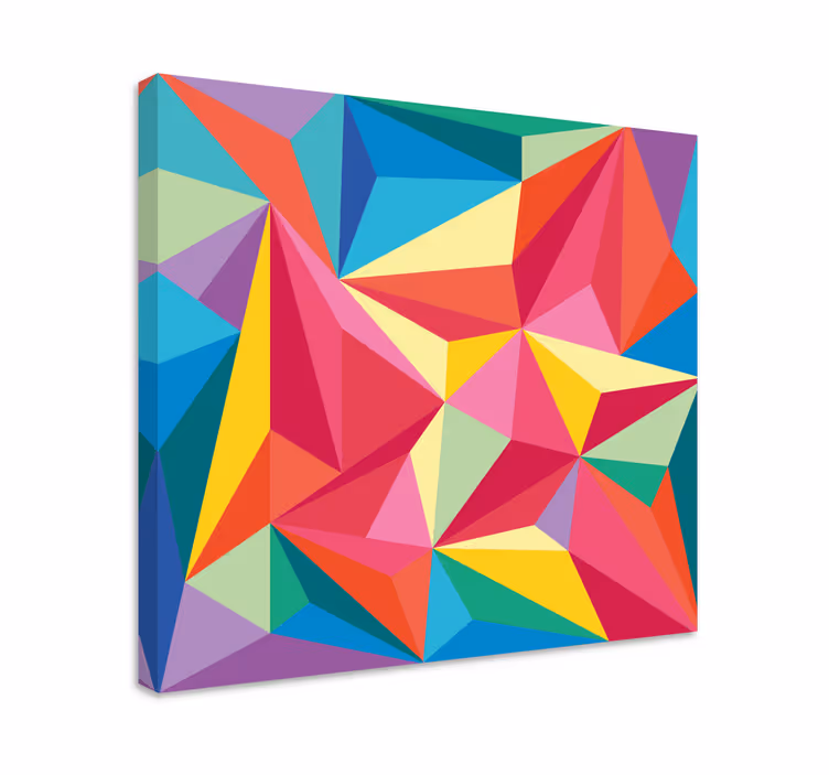 Vícebarevný geometrický obraz geometrické obraz - TenStickers