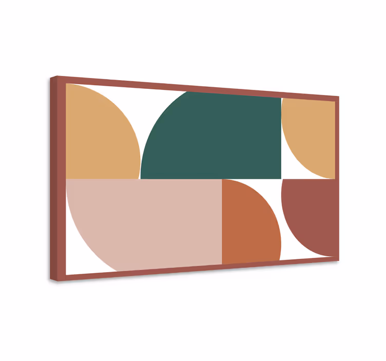 Abstraktní vzor tvary geometrické obraz - TenStickers
