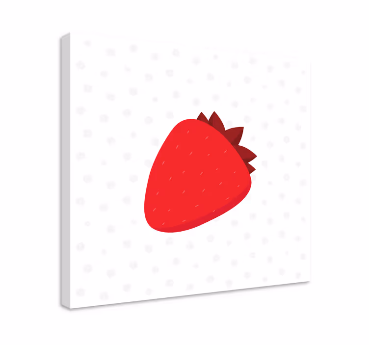 Vzor červené jahody na plátně bílého ovoce - TenStickers