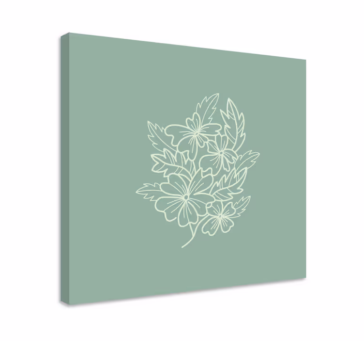 Zelený minimalistický pěkný kuchyňský nástěnný tisk - TenStickers