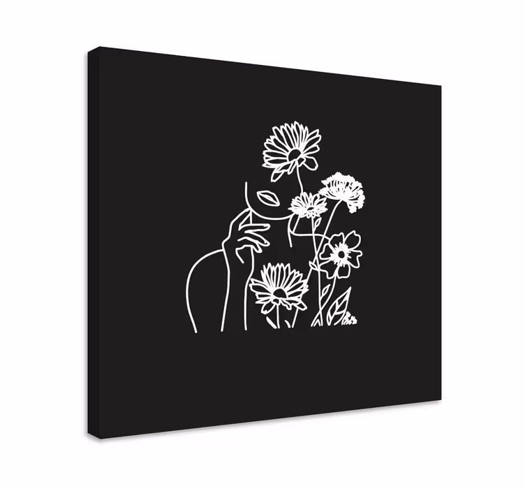 Obraza květin a rostlin v minimalistickém stylu - TenStickers