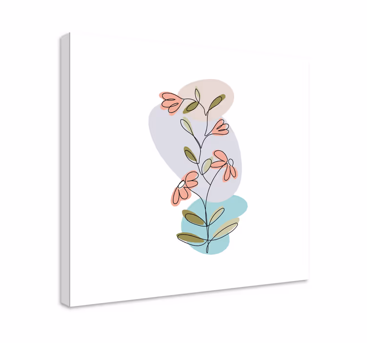 Obraza květin a rostlin botanická květinová kompozice - TenStickers