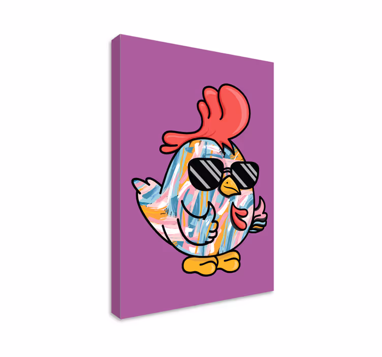 Obraza zvířat cool kuřecí postava - TenStickers