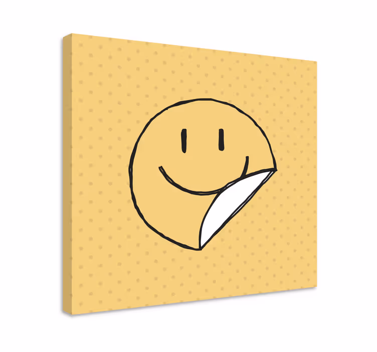 Obraza abc a písmena Úsměvný emotikon - TenStickers