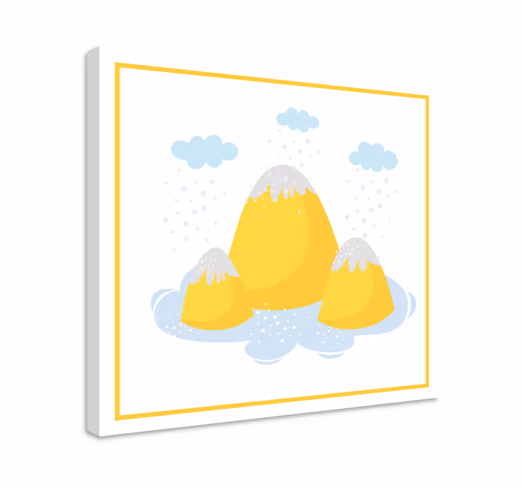Obraz krajiny Žluté horské vrcholy - TenStickers