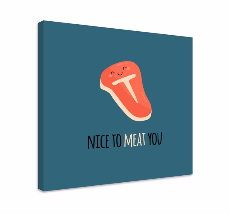Obraza s ovocem Šťastný steak úsměv - TenStickers