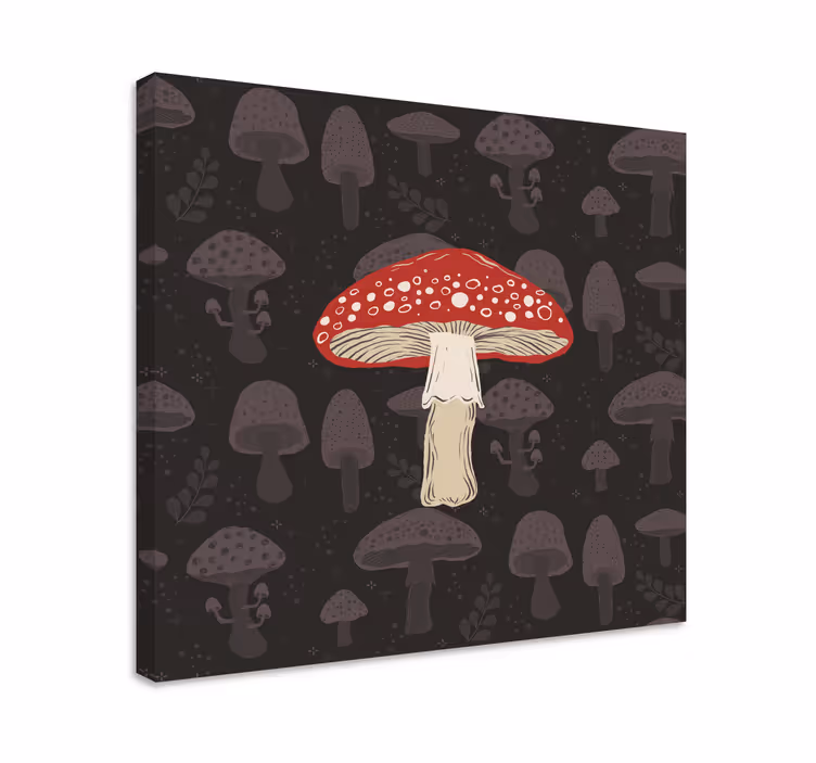 červená muchovník houba Obraz - TenStickers