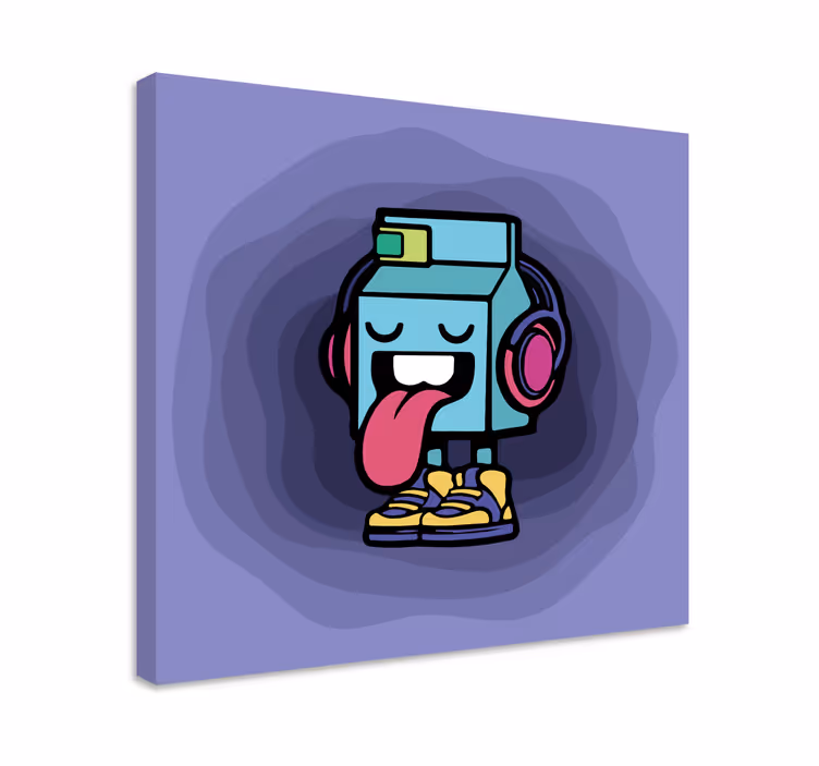 Mléčná postava kreslená podložka pod myš s graffiti - TenStickers