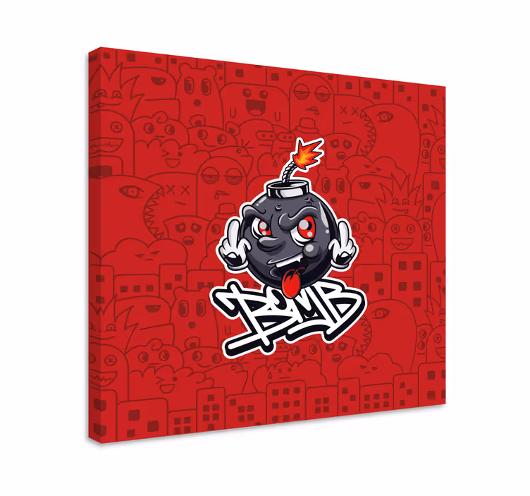 Swag baby bomb graffiti kreslené moderní obraz - TenStickers