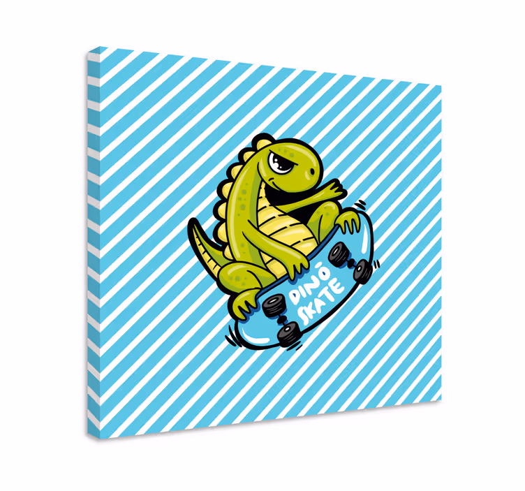 Swag skater t-rex kreslené moderní obraz - TenStickers