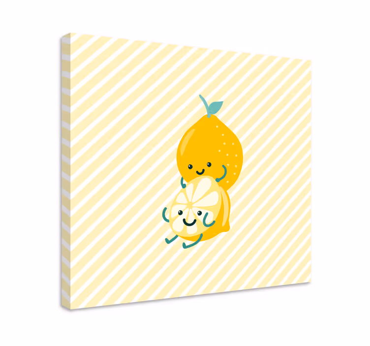 Citron zábava kreslený styl moderní obraz - TenStickers