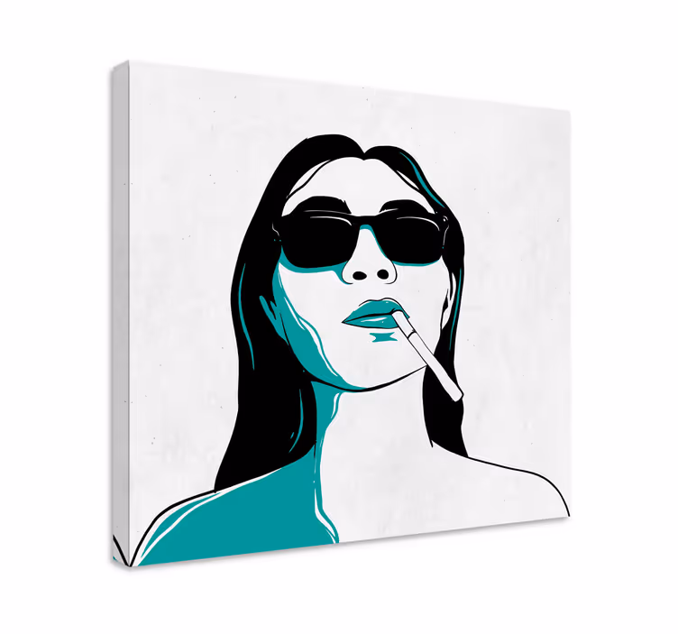 Obraz lidé a postavy elegantní žena kouřící - TenStickers