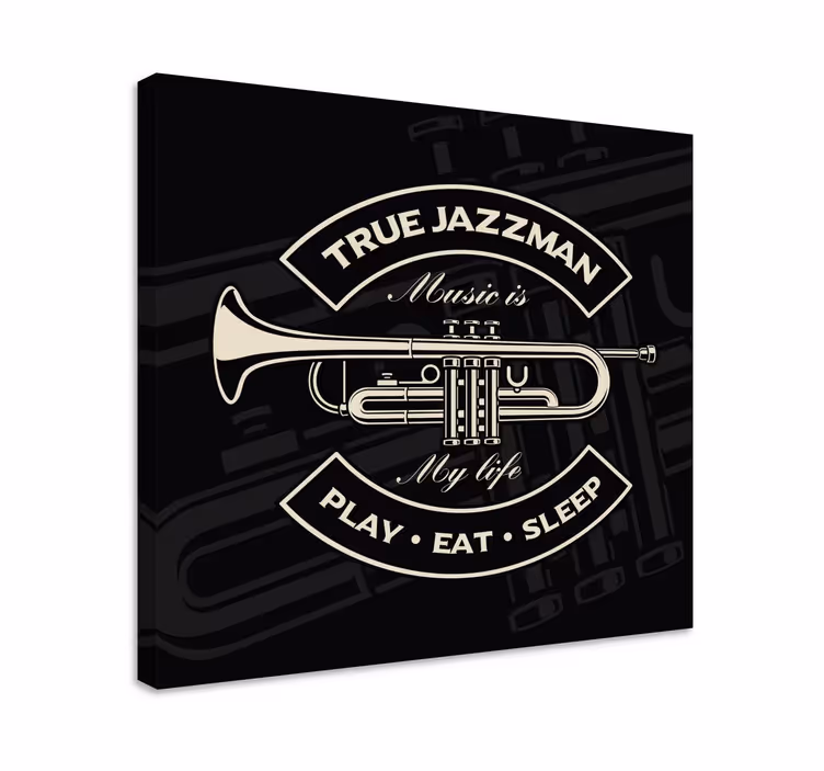 Pravé jazzmanské hudební obraz - TenStickers