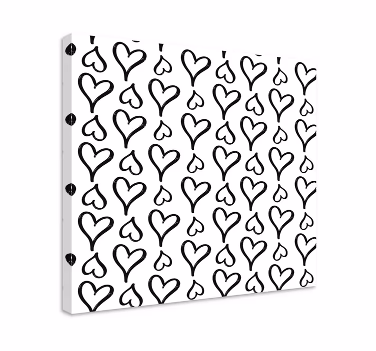Obraza citací s designem srdíček - TenStickers