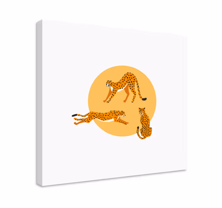 Gepardí trio Obraz zvířat - TenStickers