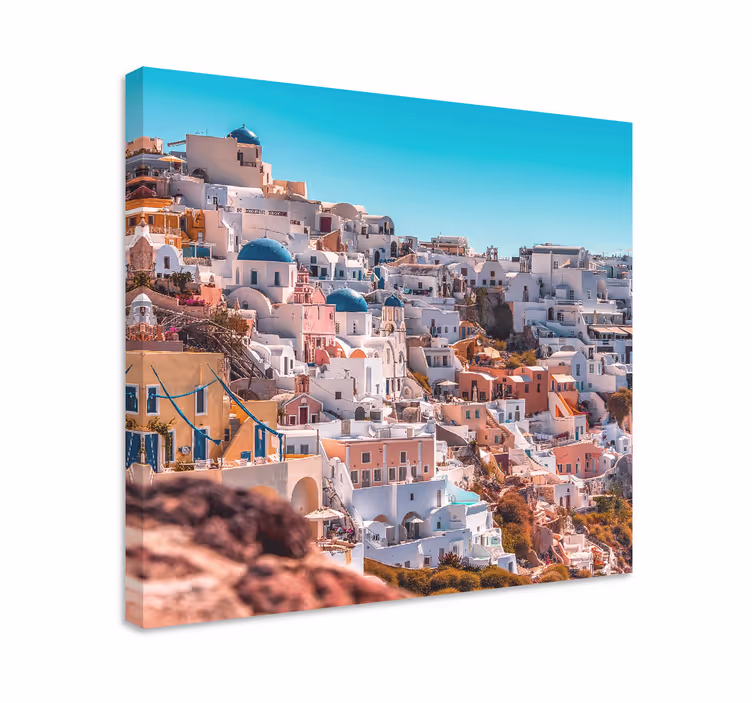 Obraz zobrazení letní noční oblohy santorini - TenStickers