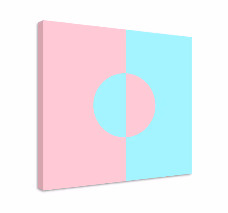 Geometrická obraza kruh a rozdělení - TenStickers
