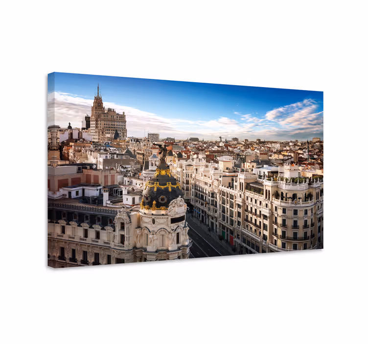 Obraza města a země madridský panoramatický výhled - TenStickers
