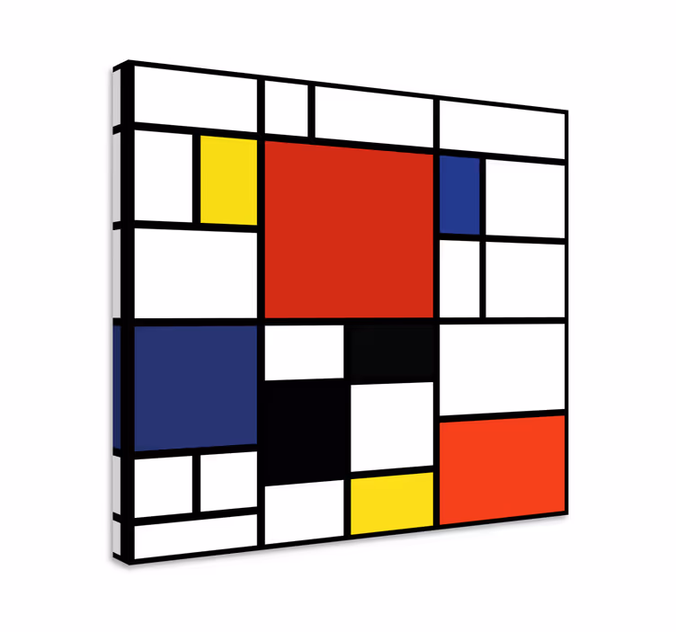 Abstraktní obraza geometrické barevné bloky - TenStickers