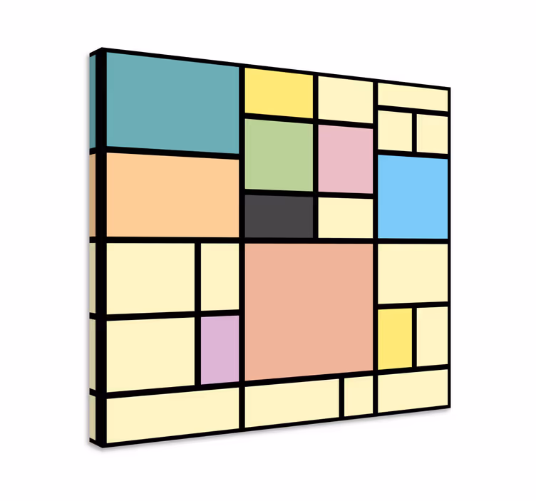 Geometrická obraza vibrantní geometrické tvary - TenStickers