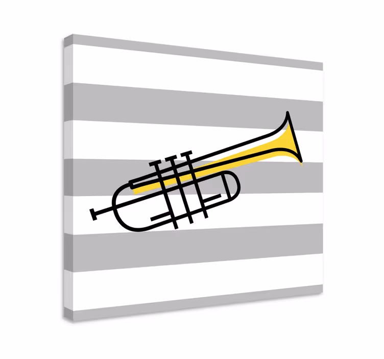 Trubka s pruhy Obrazová hudba - TenStickers