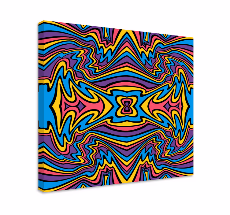 Geometrická obraza vibrantní abstraktní vzory - TenStickers