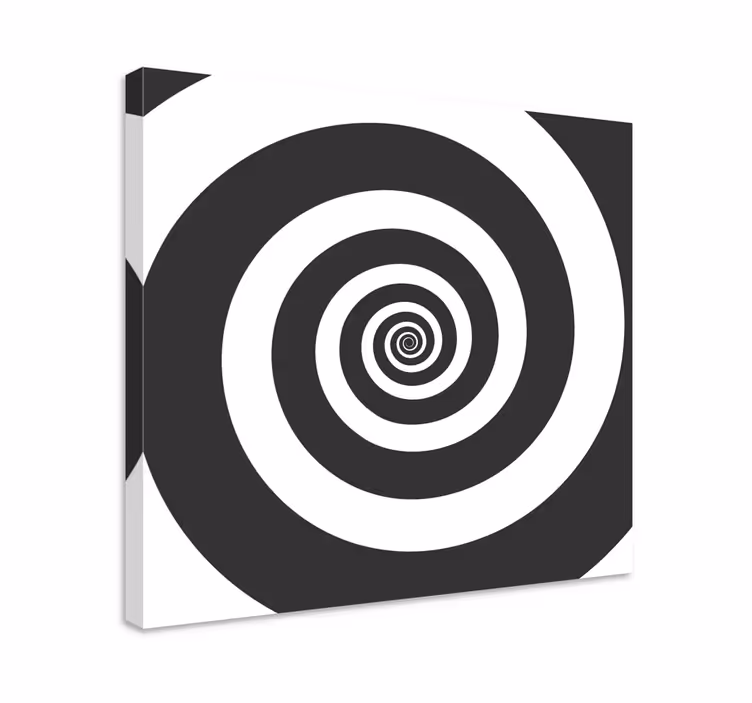 černobílé hypnotické obrazy na plátně - TenStickers