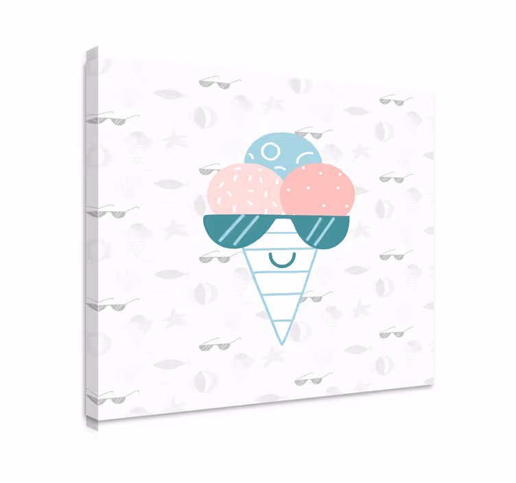 Obrazy plátna letní brýle do obývacího pokoje - TenStickers