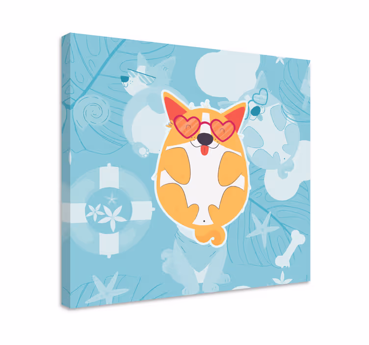 Obraz psa okouzlujícího corgiho při odpočinku - TenStickers