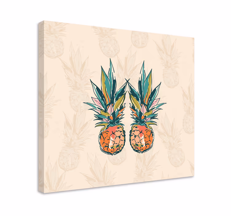 Umělecká skica ananas moderní obraz - TenStickers