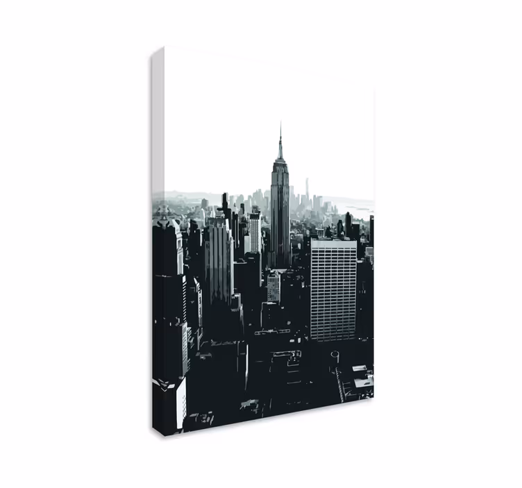 černobílé obrazy na plátně new york city - TenStickers