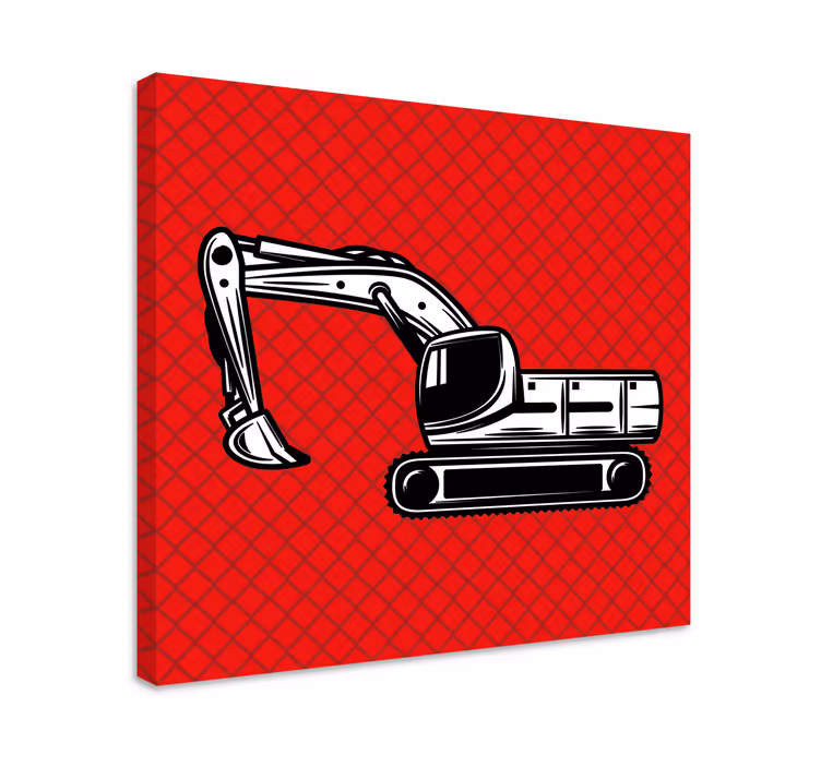 Obraza sport stavební bagr - TenStickers