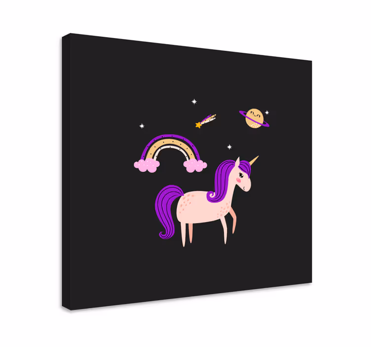Obraz jednorožce v kouzelné říši - TenStickers