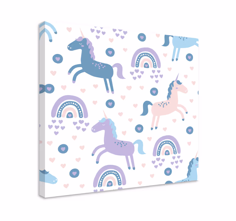 Obraza jelenů hravé vzory jednorožců - TenStickers