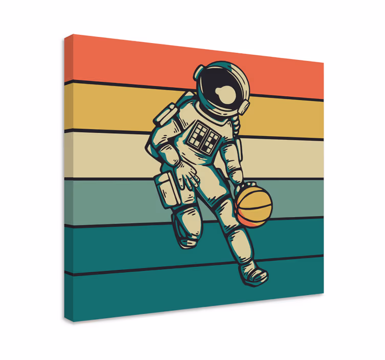 Obraza sport košový kosmonaut - TenStickers
