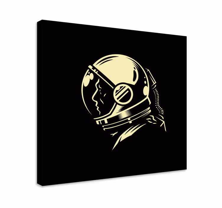 Vintage monochromatické obraz kosmonautů - TenStickers