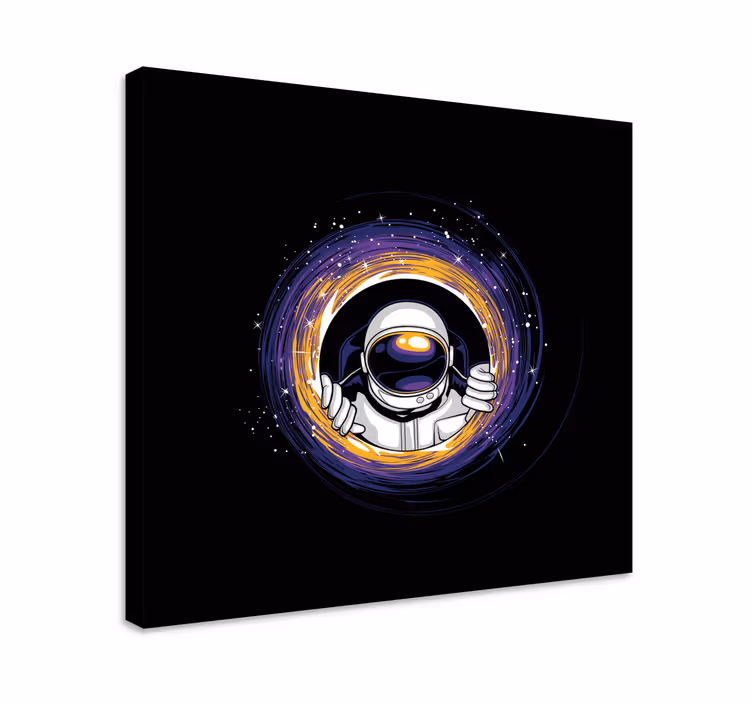 Plátno s potiskem videohry astronautské objetí portálu - TenStickers