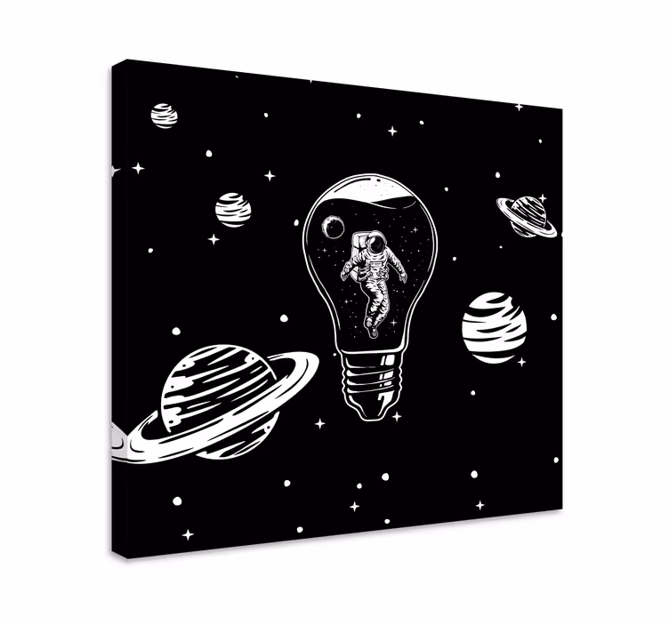 Obraza s ovocem astronaut ve žárovce - TenStickers