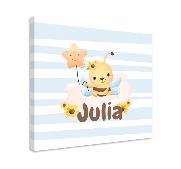 Obraza zvířat roztomilá včelka - TenStickers