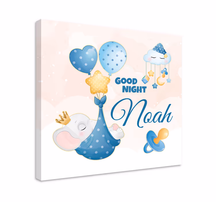 Obraza pro školku dobrou noc sloníku - TenStickers