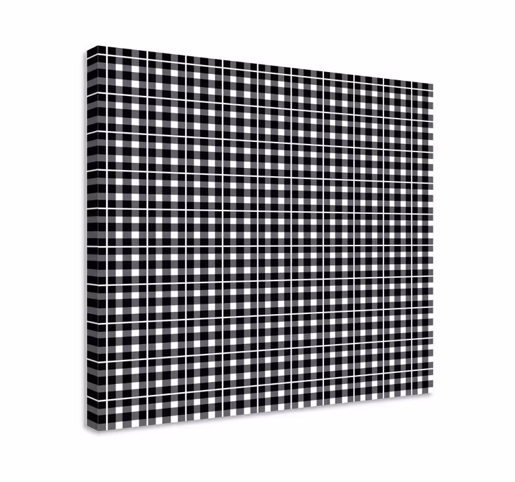 Geometrická obraza Černobílá mřížka - TenStickers
